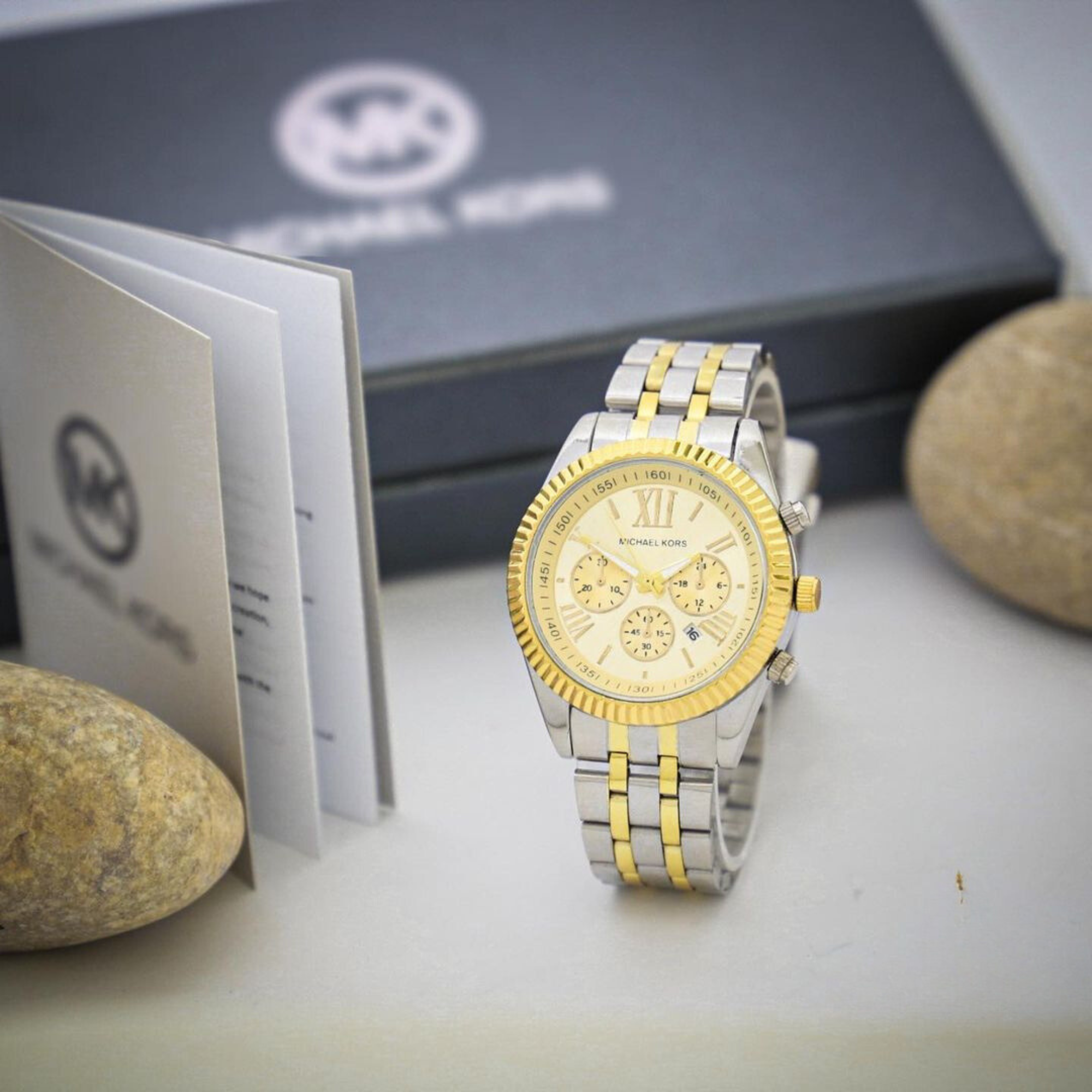 Montre Femme Michael Kors Oversized Lexington Two-Tone Watch - Zaphyr Montres Tunisie
