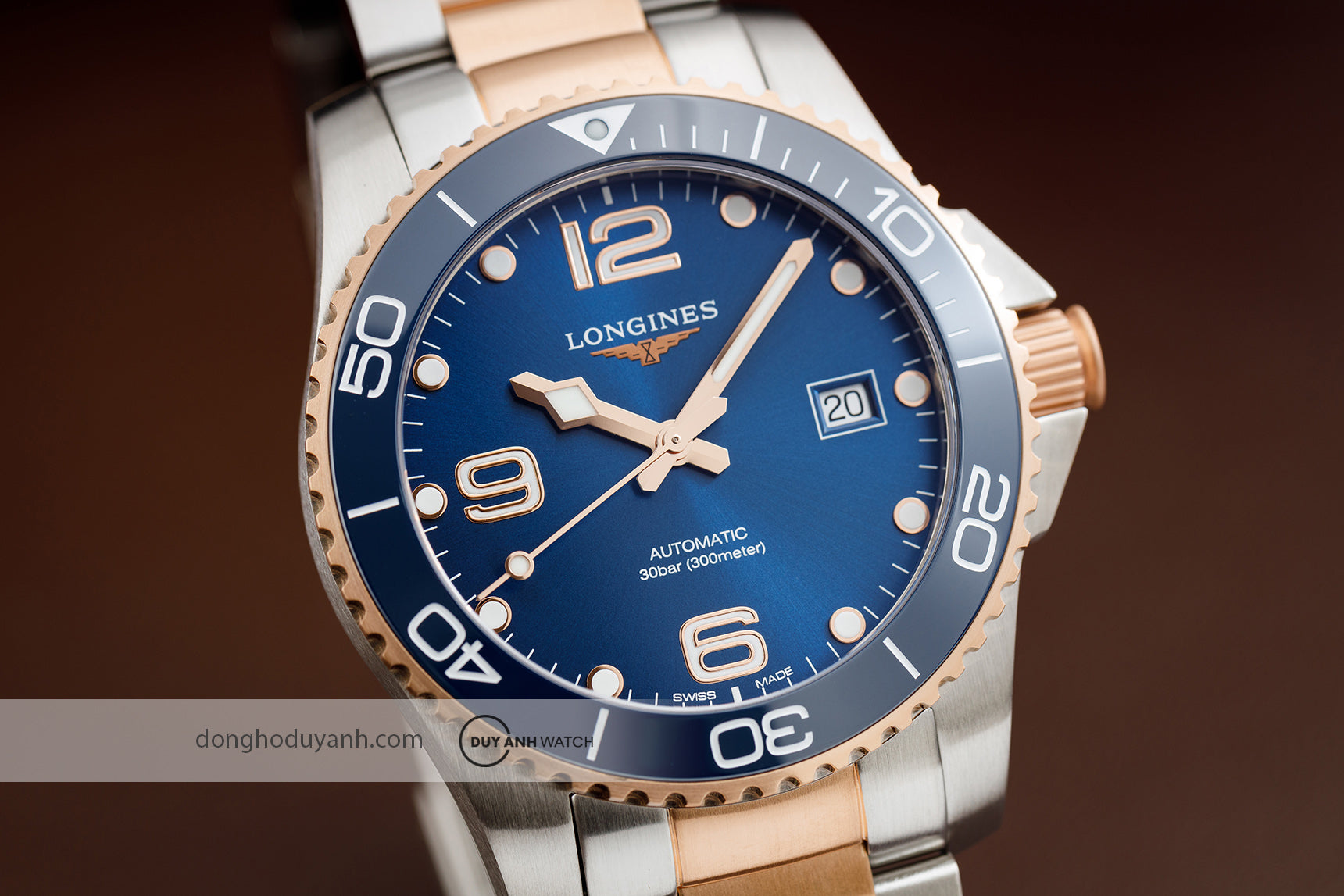 Montre Homme Longines HydroConquest L3.781.3.98.7 - Zaphyr Montres Tunisie