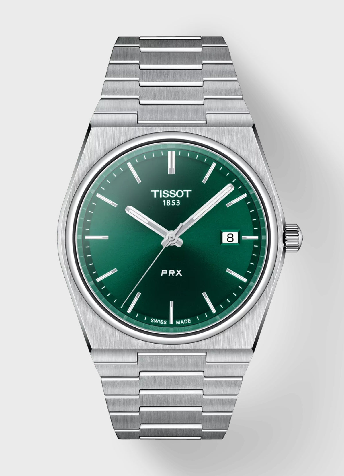 Montre Homme TISSOT PRX - Argent Vert - Zaphyr Montres Tunisie