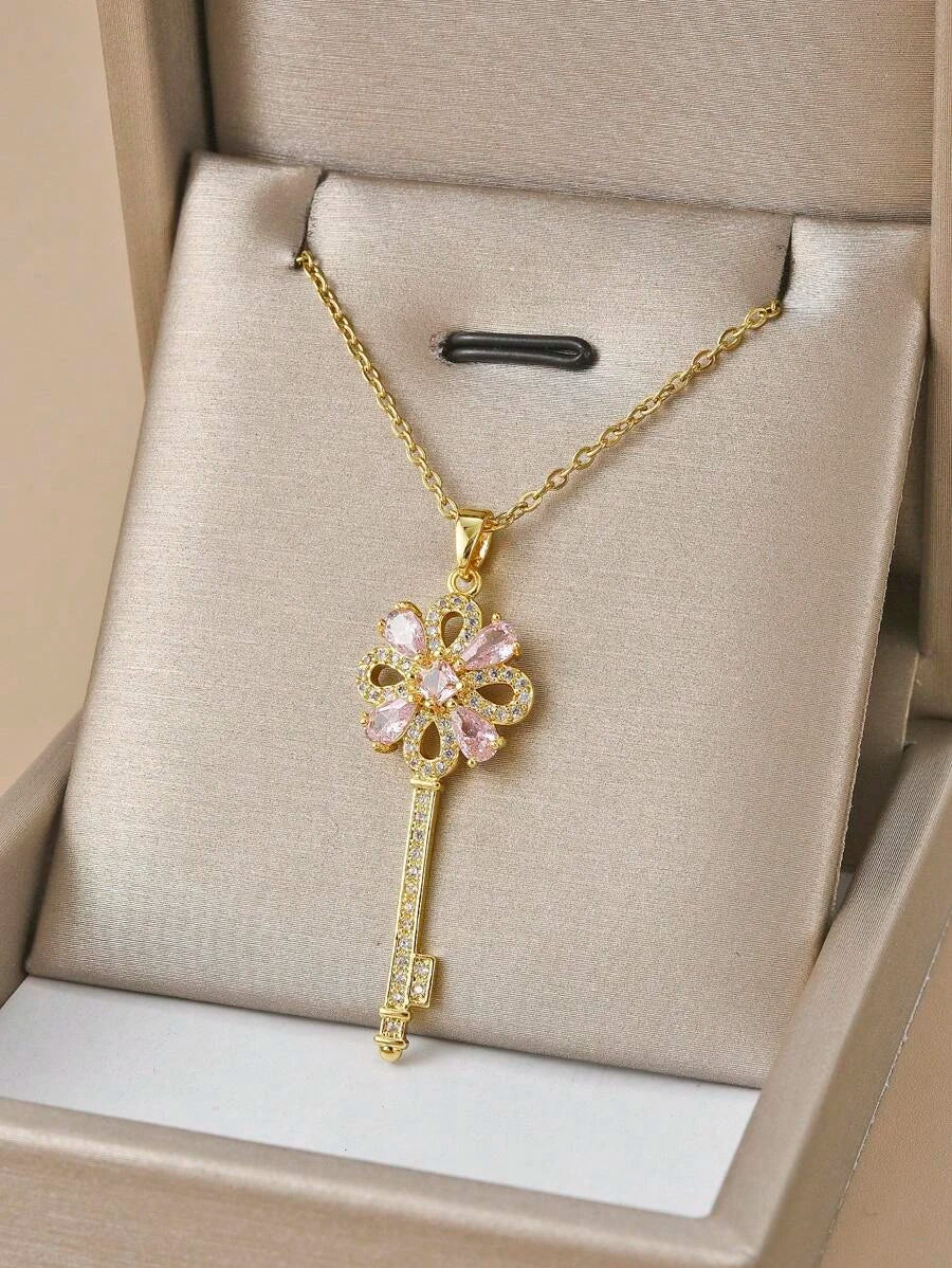 Collier Femme Garden Key Stainless Steel