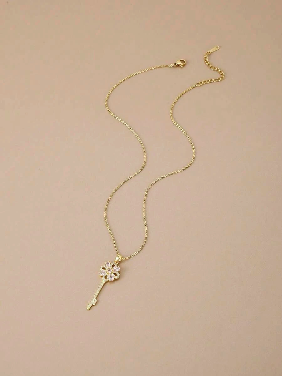Collier Femme Garden Key Stainless Steel