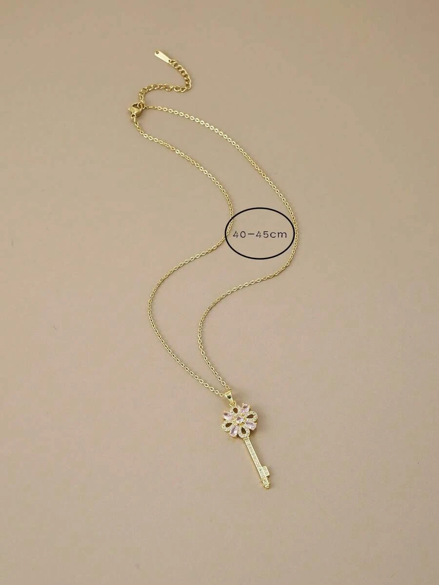 Collier Femme Garden Key Stainless Steel