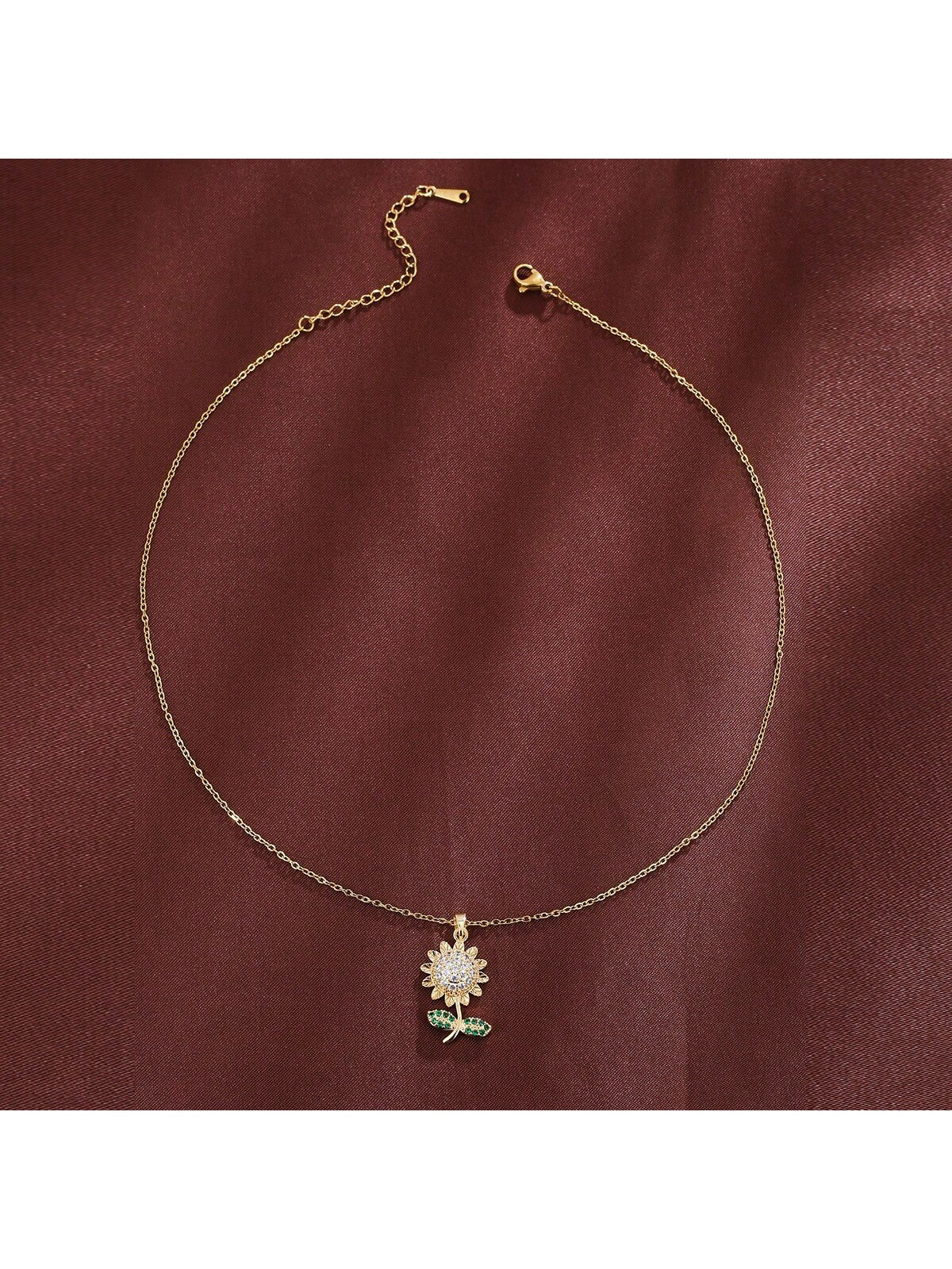 Collier Femme Open Flower Stainless Steel