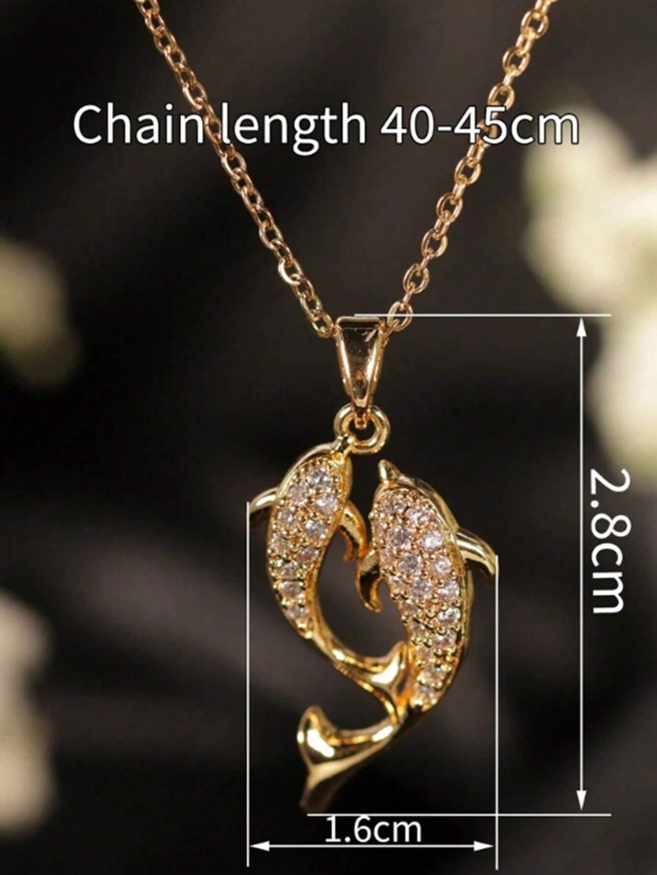 Collier Femme Dolphins Stainless Steel