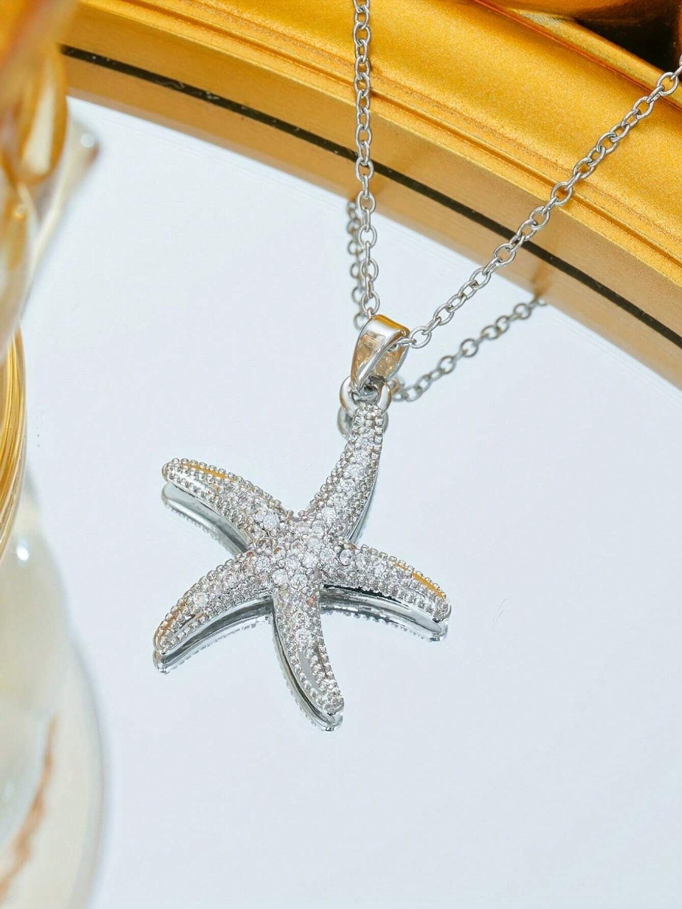 Collier Femme White Star Stainless Steel