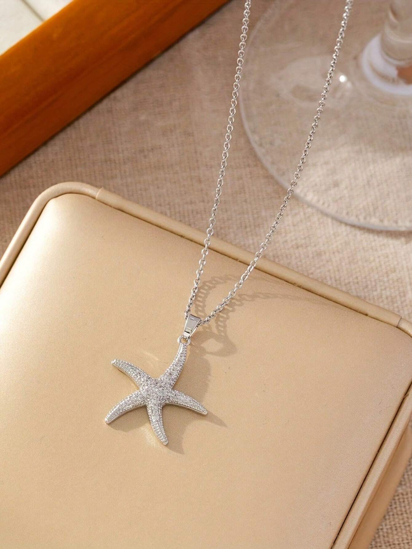 Collier Femme White Star Stainless Steel