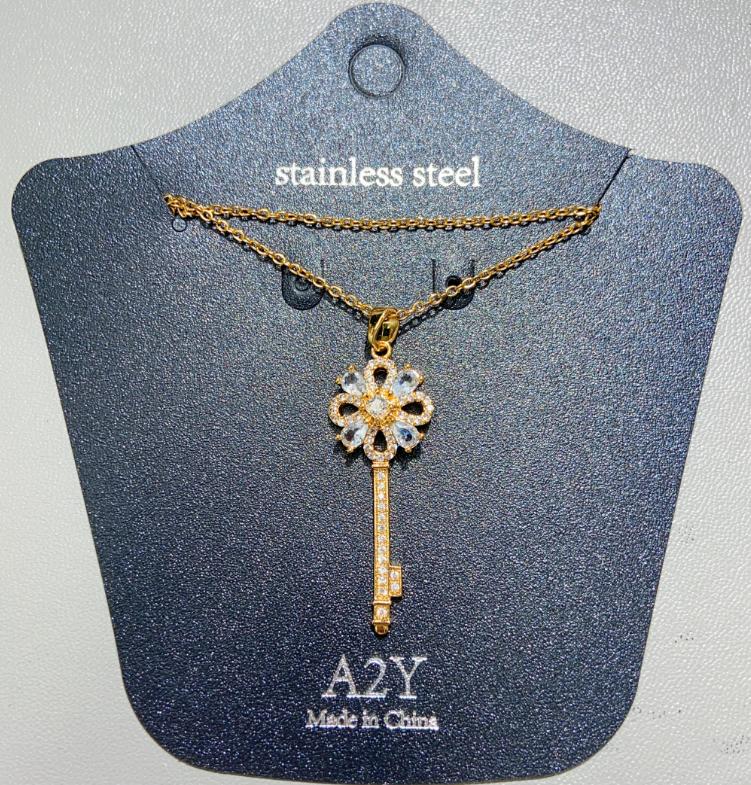 Collier Femme Garden Key Stainless Steel