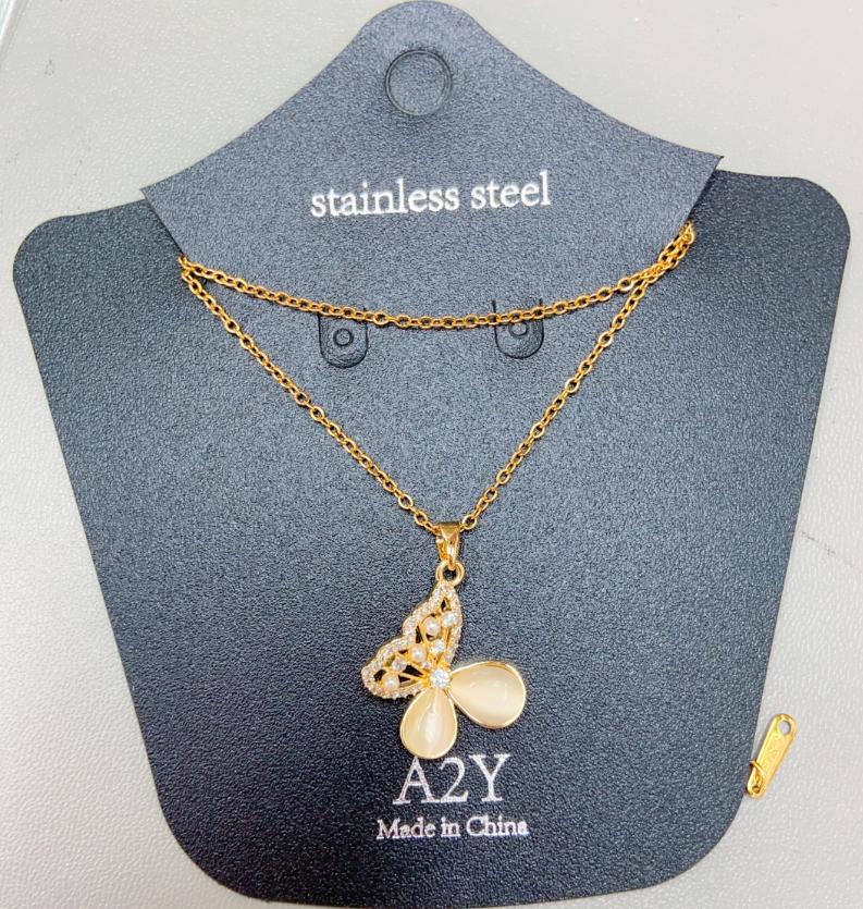 Collier Femme Shining Butterfly Stainless Steel