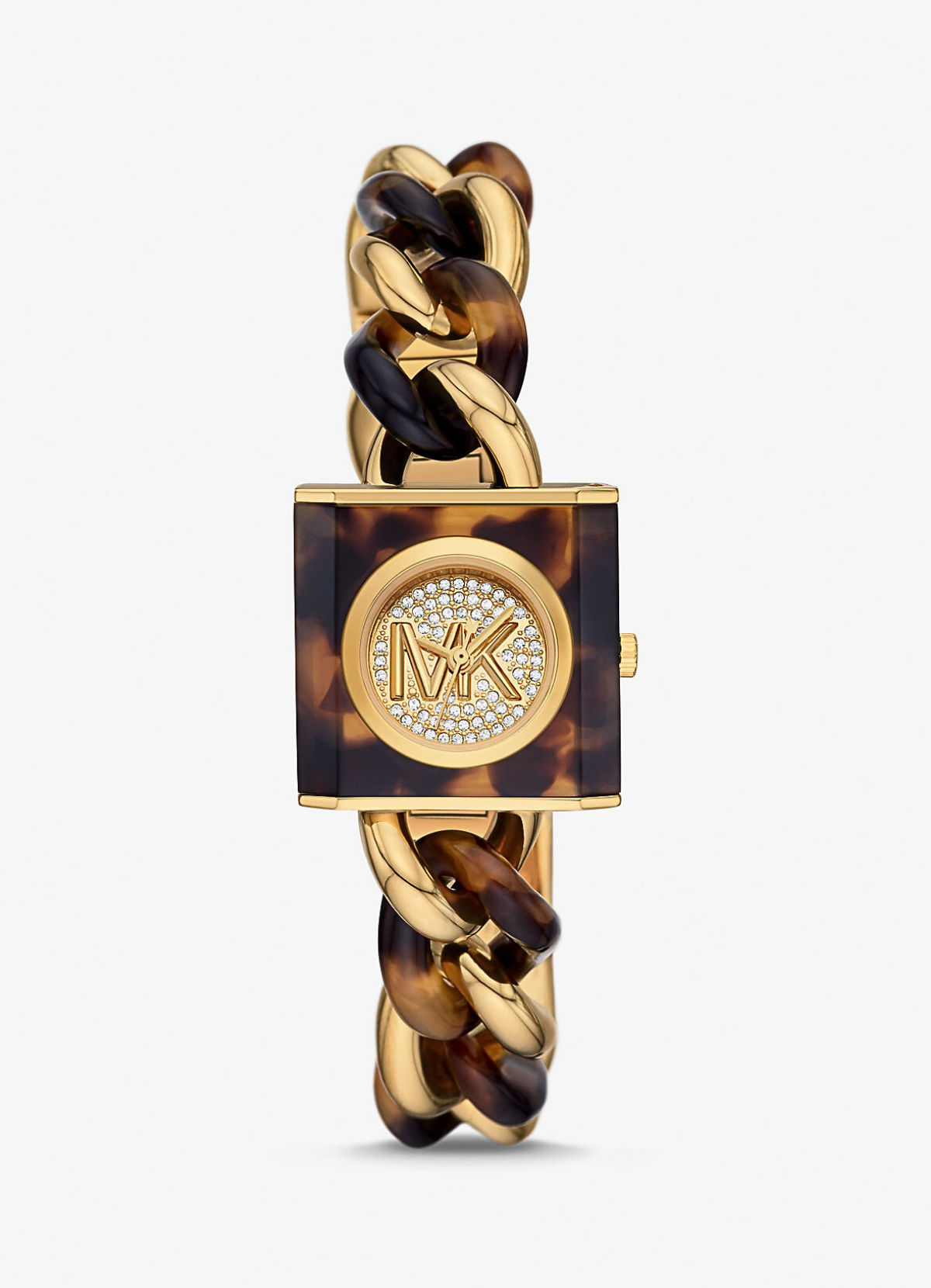 Montre Femme Michael Kors Petite Lock Pavé Gold-Tone MK4808