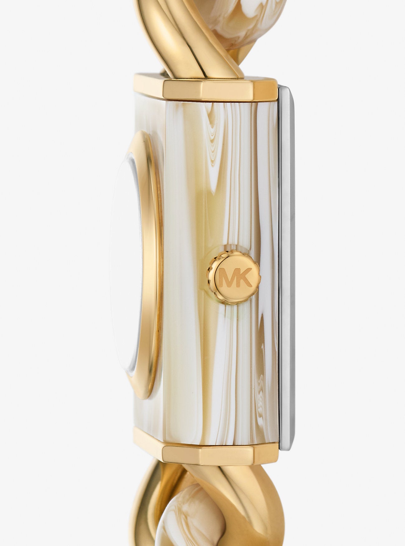 Montre Femme Michael Kors Petite Lock Pavé Gold-Tone MK4809