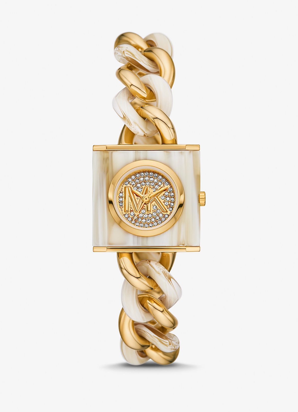 Montre Femme Michael Kors Petite Lock Pavé Gold-Tone MK4809