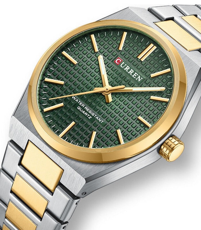 Montre Homme Curren 8439 Fond Vert - Zaphyr Montres Tunisie