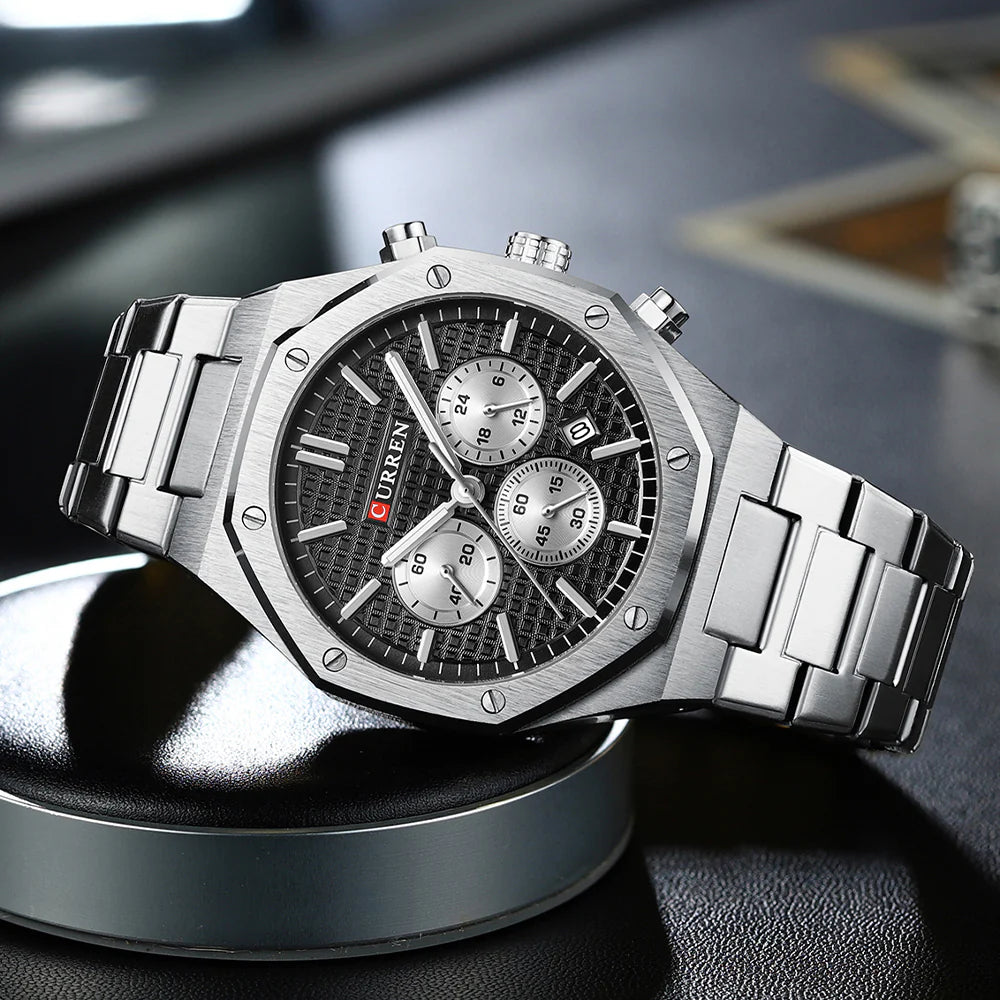 Montre Homme Curren 8440 Argent - Zaphyr Montres Tunisie