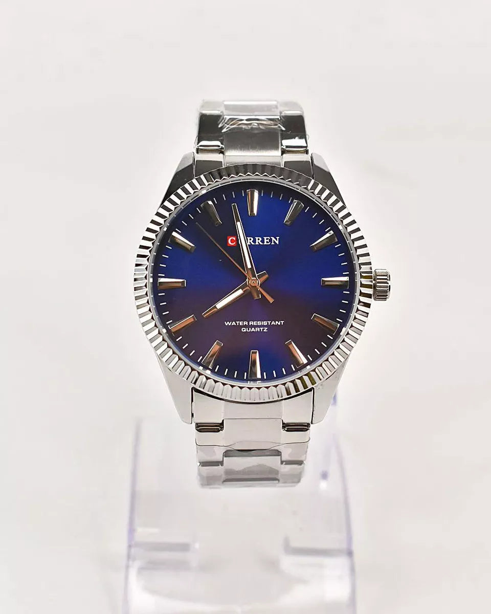 Montre Homme Curren Analog 8425 Fond Bleu - Zaphyr Montres Tunisie