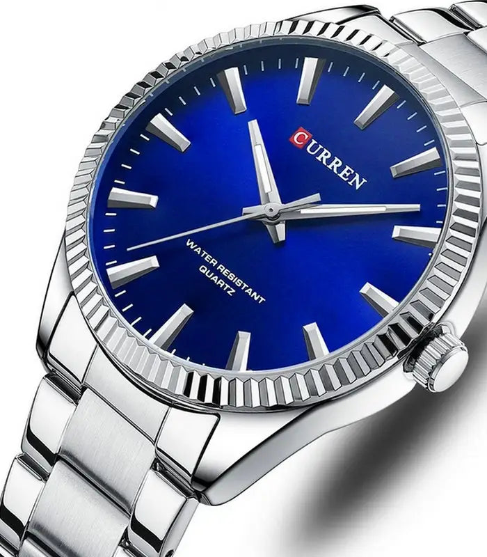 Montre Homme Curren Analog 8425 Fond Bleu - Zaphyr Montres Tunisie