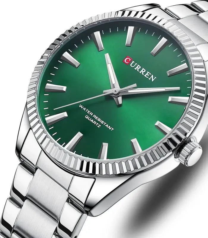 Montre Homme Curren Analog 8425 Fond Vert - Zaphyr Montres Tunisie