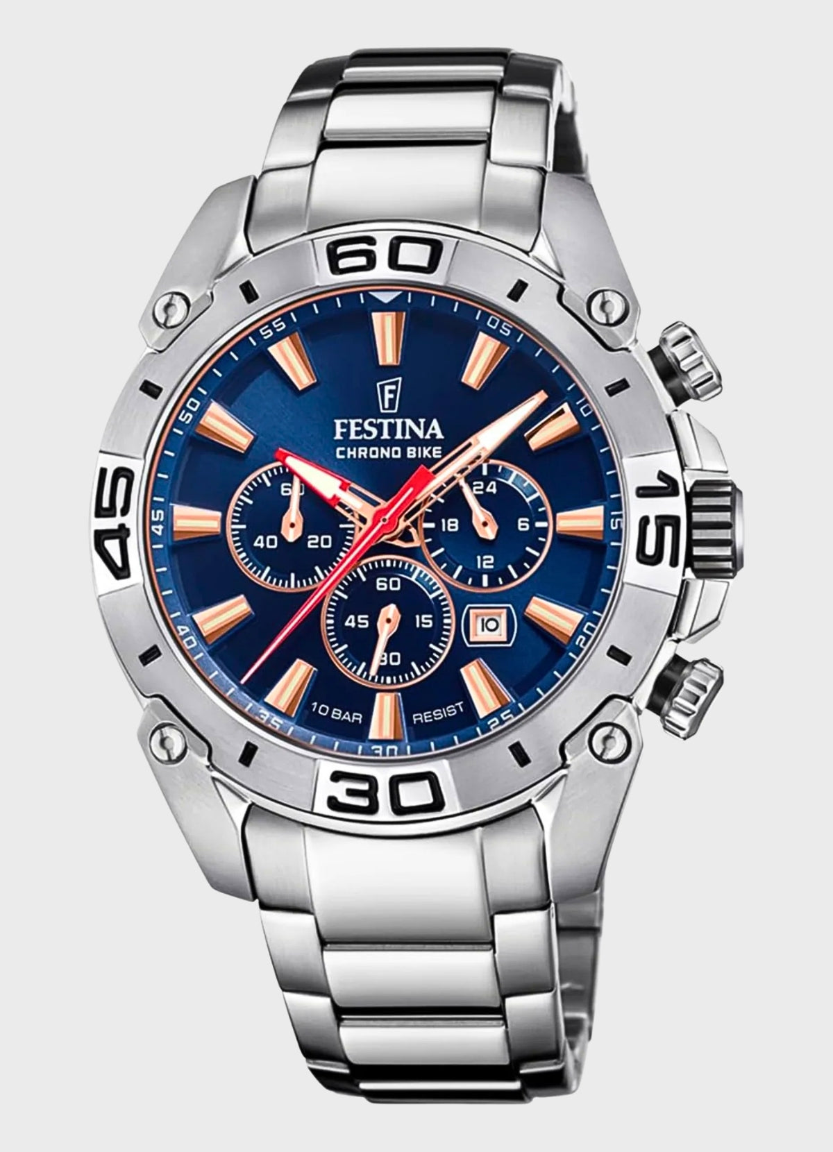 Montre Homme Festina Silver Bleu - Zaphyr Montres Tunisie