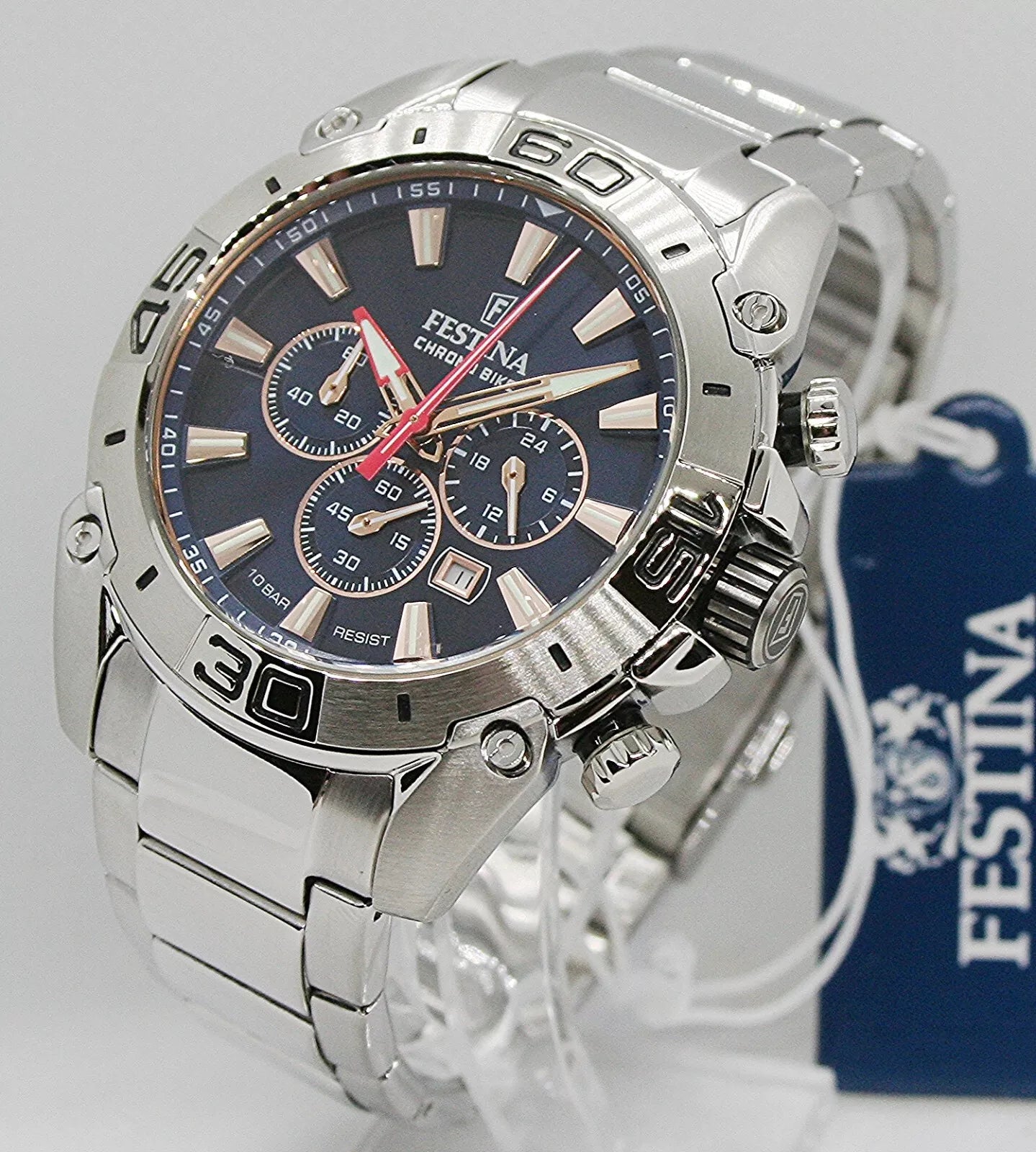 Montre Homme Festina Silver Bleu - Zaphyr Montres Tunisie