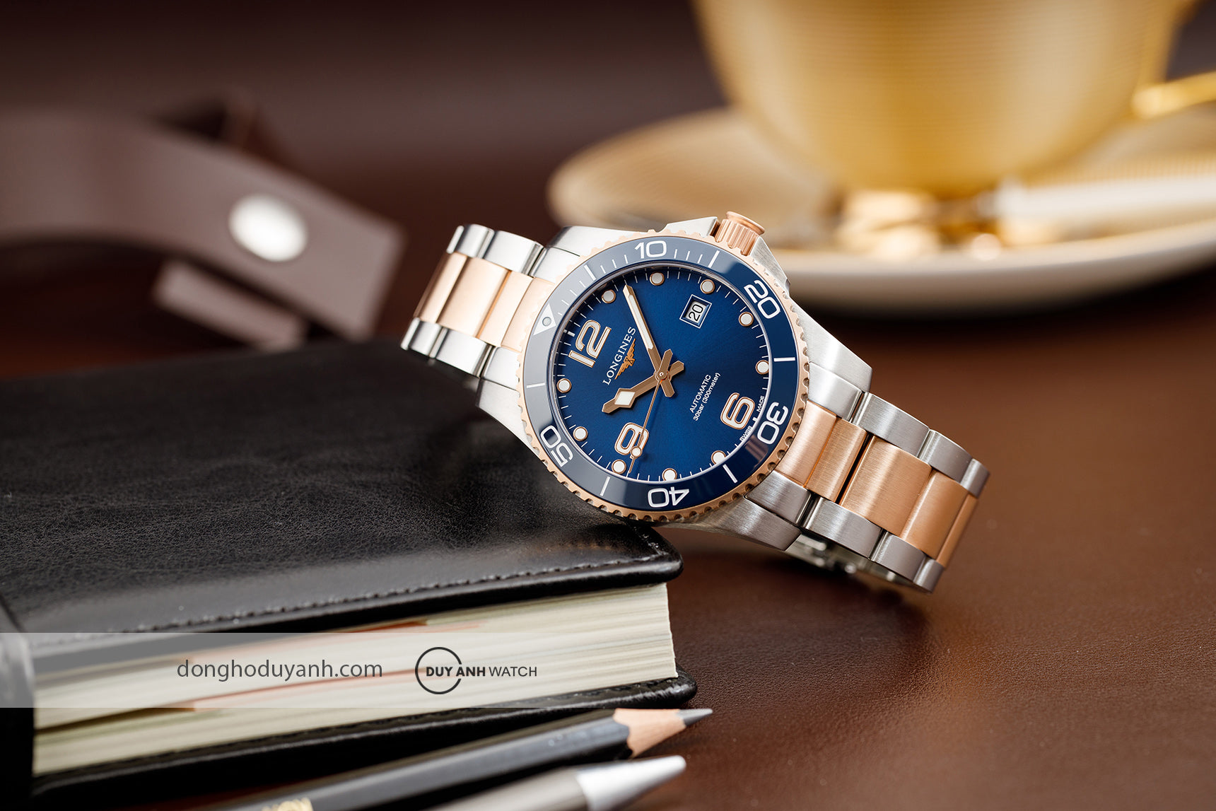Montre Homme Longines HydroConquest L3.781.3.98.7 - Zaphyr Montres Tunisie