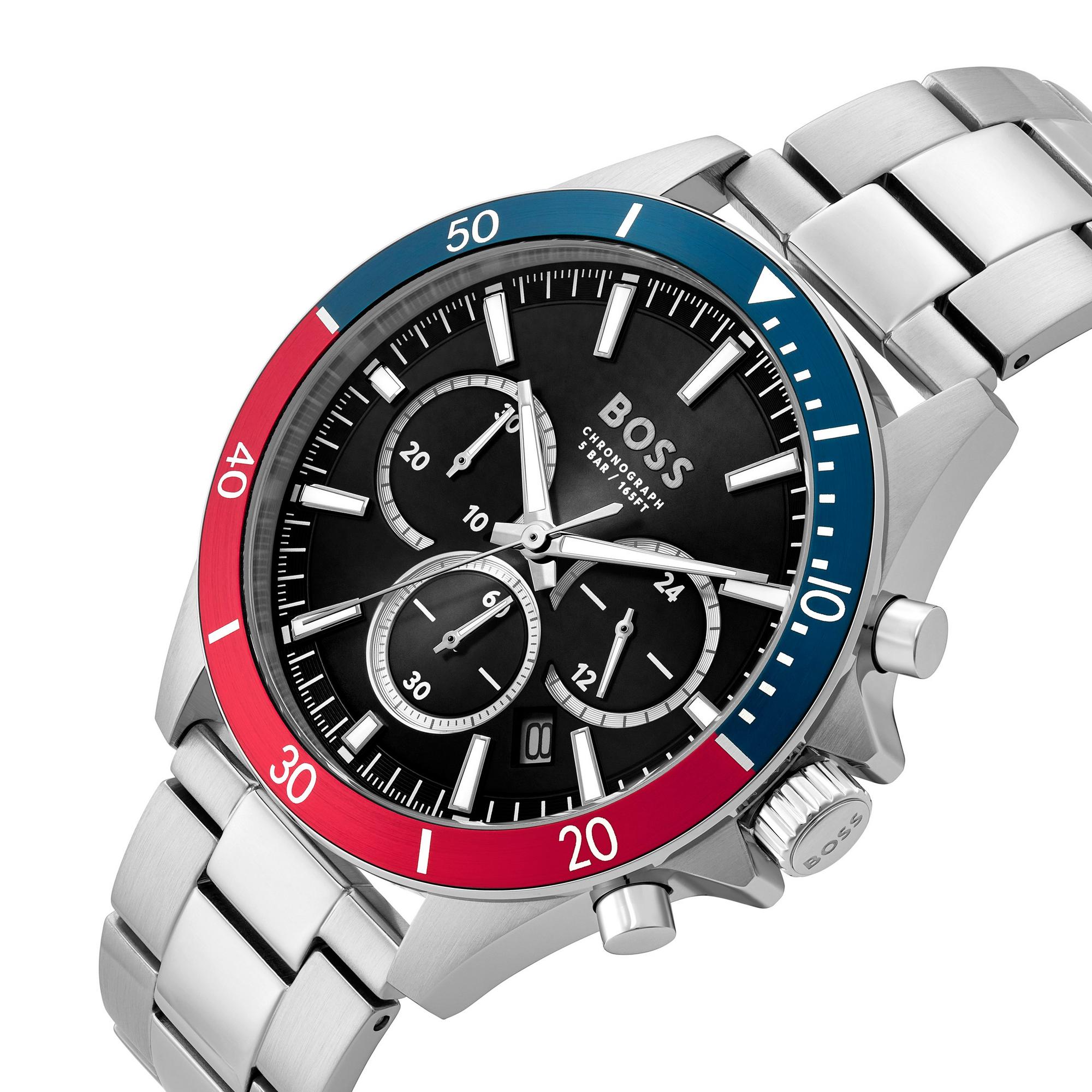 Montre homme BOSS Troper Chronograph Stainless Steel - Zaphyr Montres Tunisie