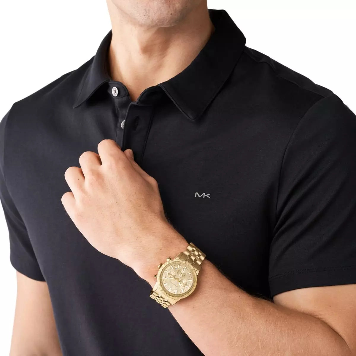 Montre pour Homme Michael Kors Hutton Gold-Tone Quartz - Zaphyr Montres Tunisie