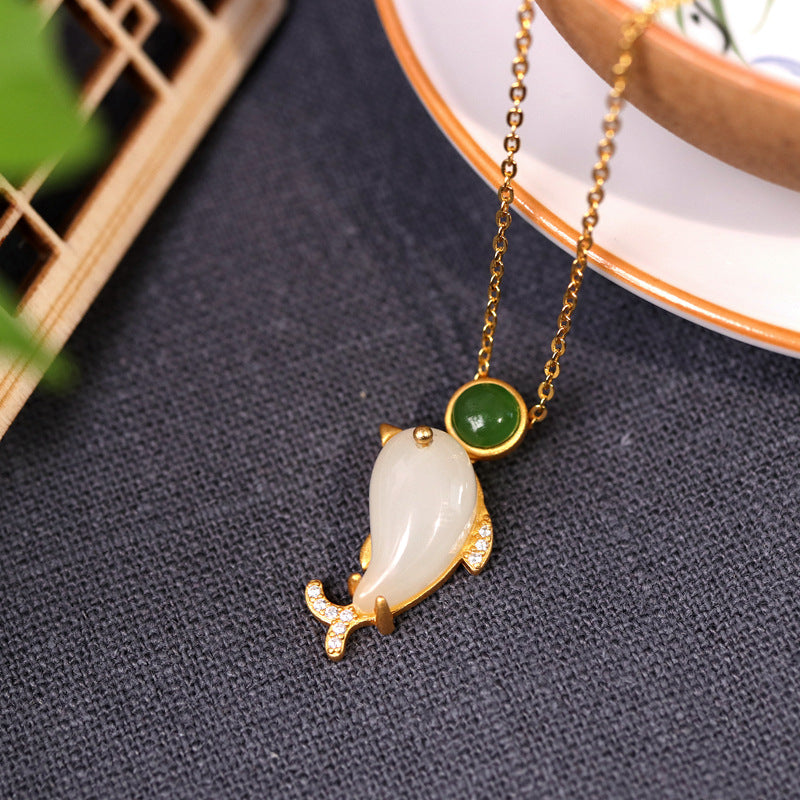 Collier Femme Green Fish Stainless Steel