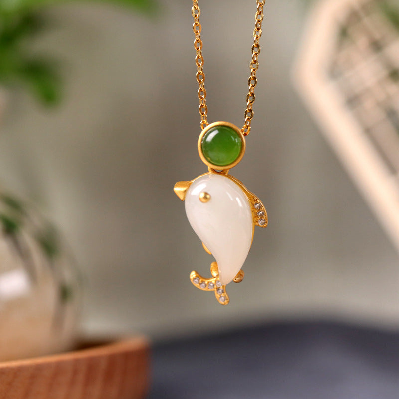 Collier Femme Green Fish Stainless Steel