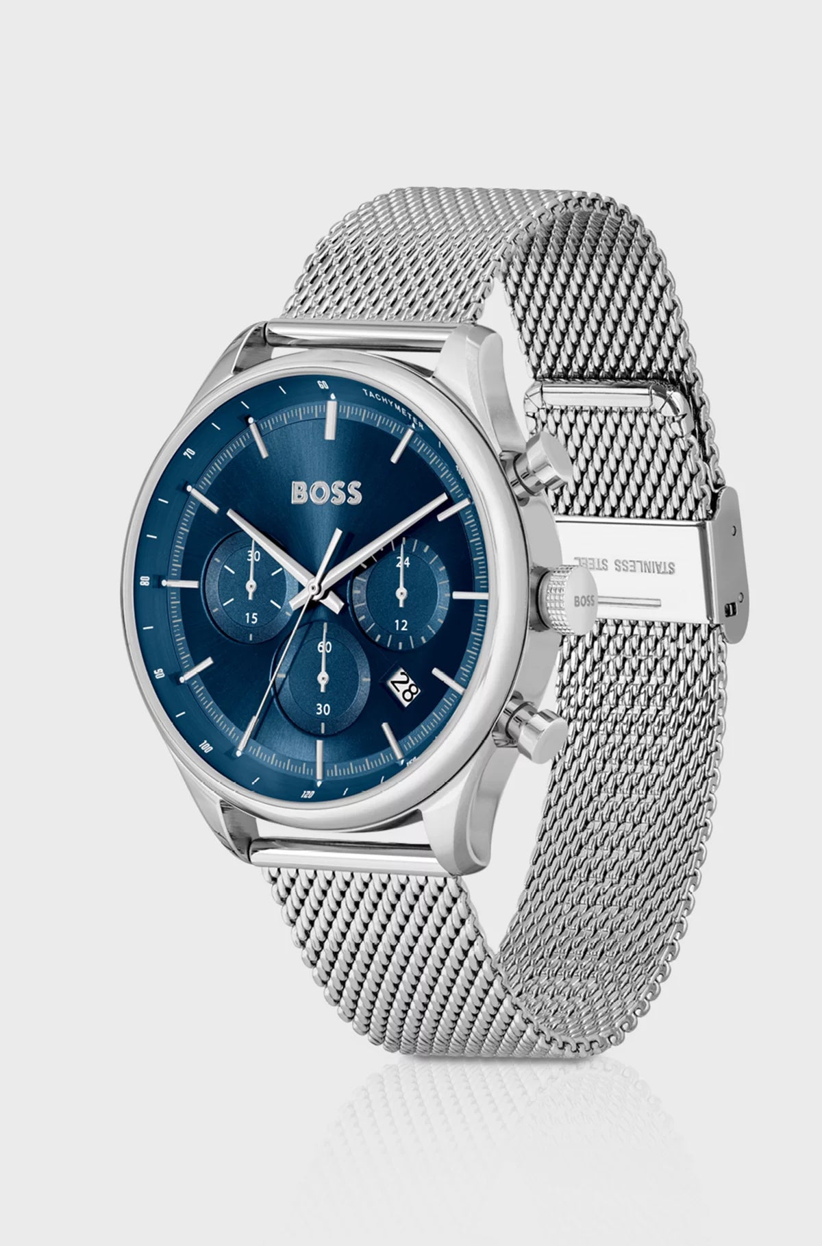 Montre Homme Hugo Boss chronographe plaquée Argent