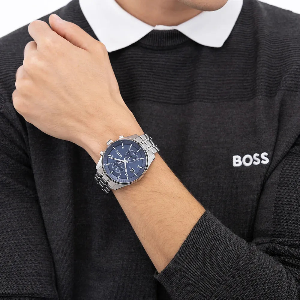 Montre homme HUGO BOSS 1514216 Skytraveller Blue